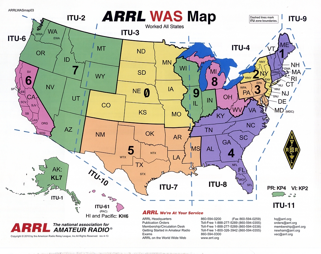 06. ARRL - WAS - Worked All States Map